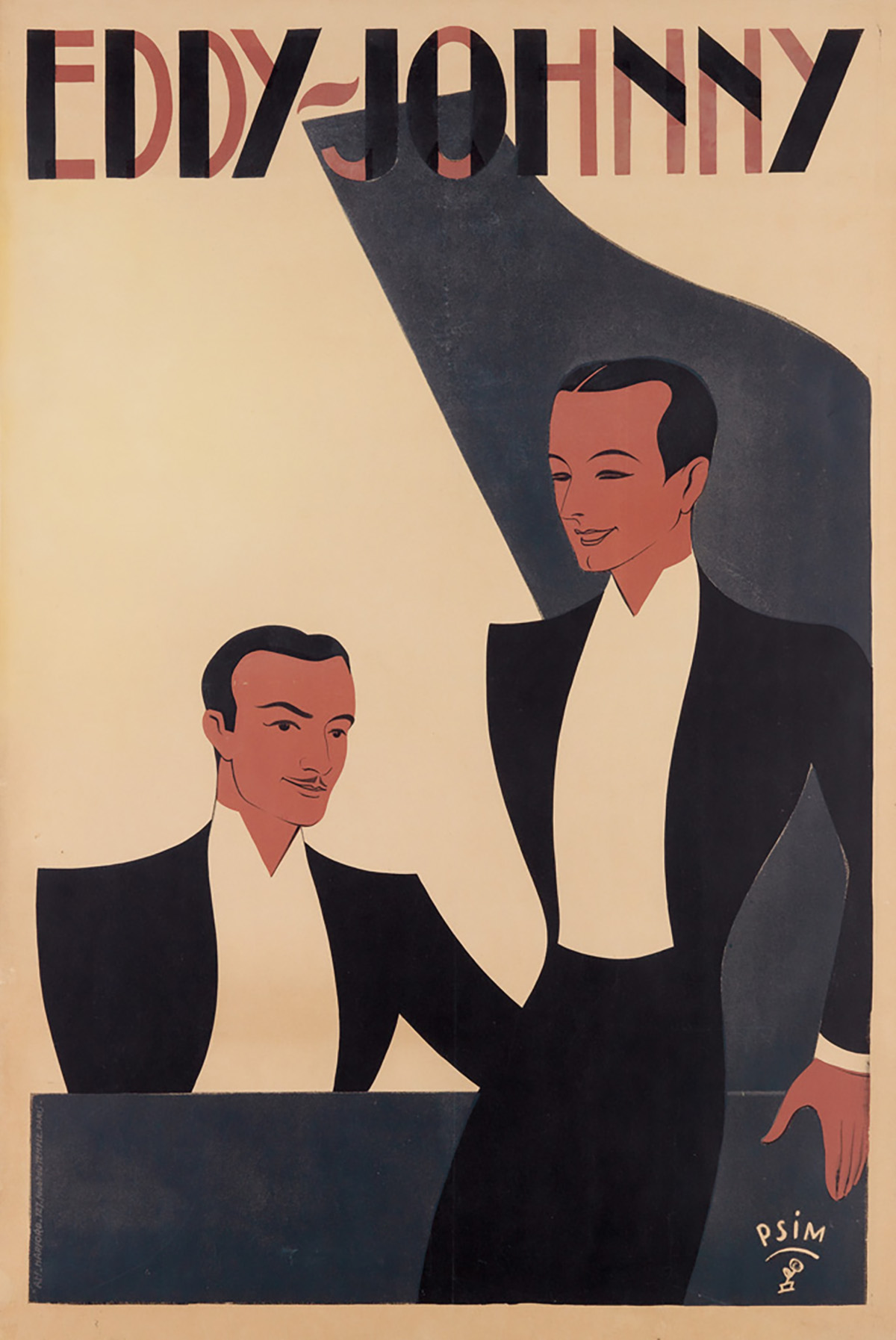 PSIM (DATE UNKNOWN).  EDDY - JOHNNY. 1938. 46¾x31¾ inches, 118¾x 80½ cm. Harford, Paris.